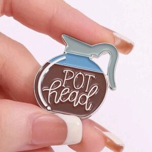 Coffee "Pothead" pin